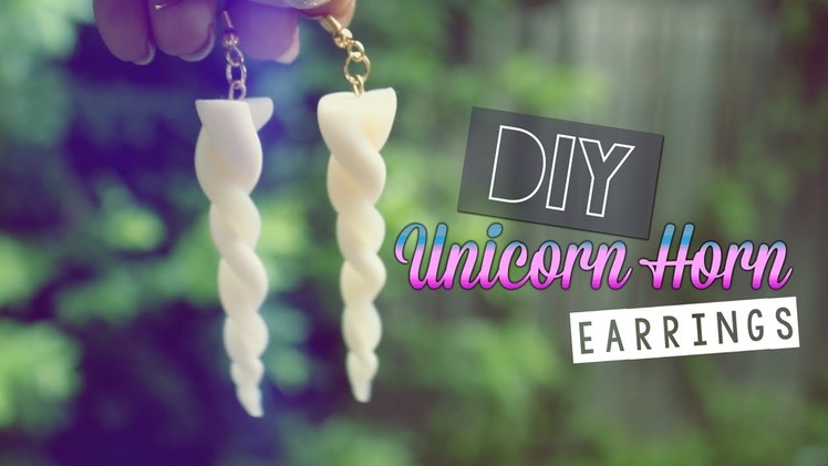 DIY ♥ Unicorn Horn Earrings