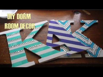 DIY Wall Letters Dorm Room Decor! Perfect Roommate Gift