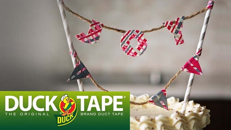 Duck Tape Crafts: How to Make Cake Toppers with LaurDIY
