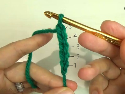鎖編み（How to crochet chain5）5目の編み方・目の数え方【かぎ編み】