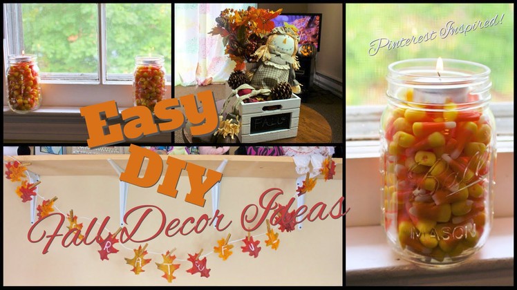 Easy Fall Decor DIY | Pinterest Inspired!