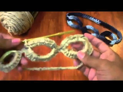 Facil y rapido cintillo de aros - Tutorial de tejido crochet