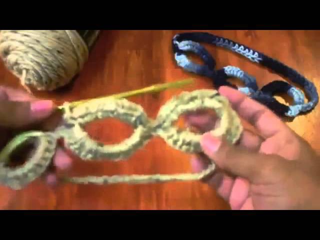 Facil y rapido cintillo de aros - Tutorial de tejido crochet