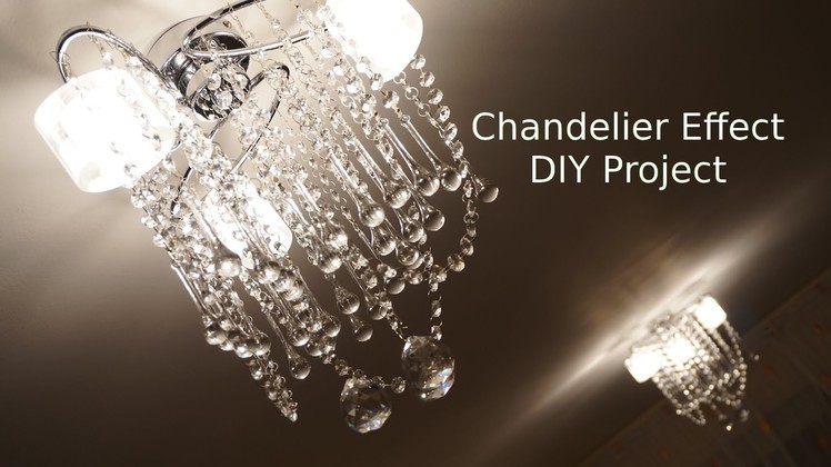 How to Chandelier Effect ceiling light DIY Project