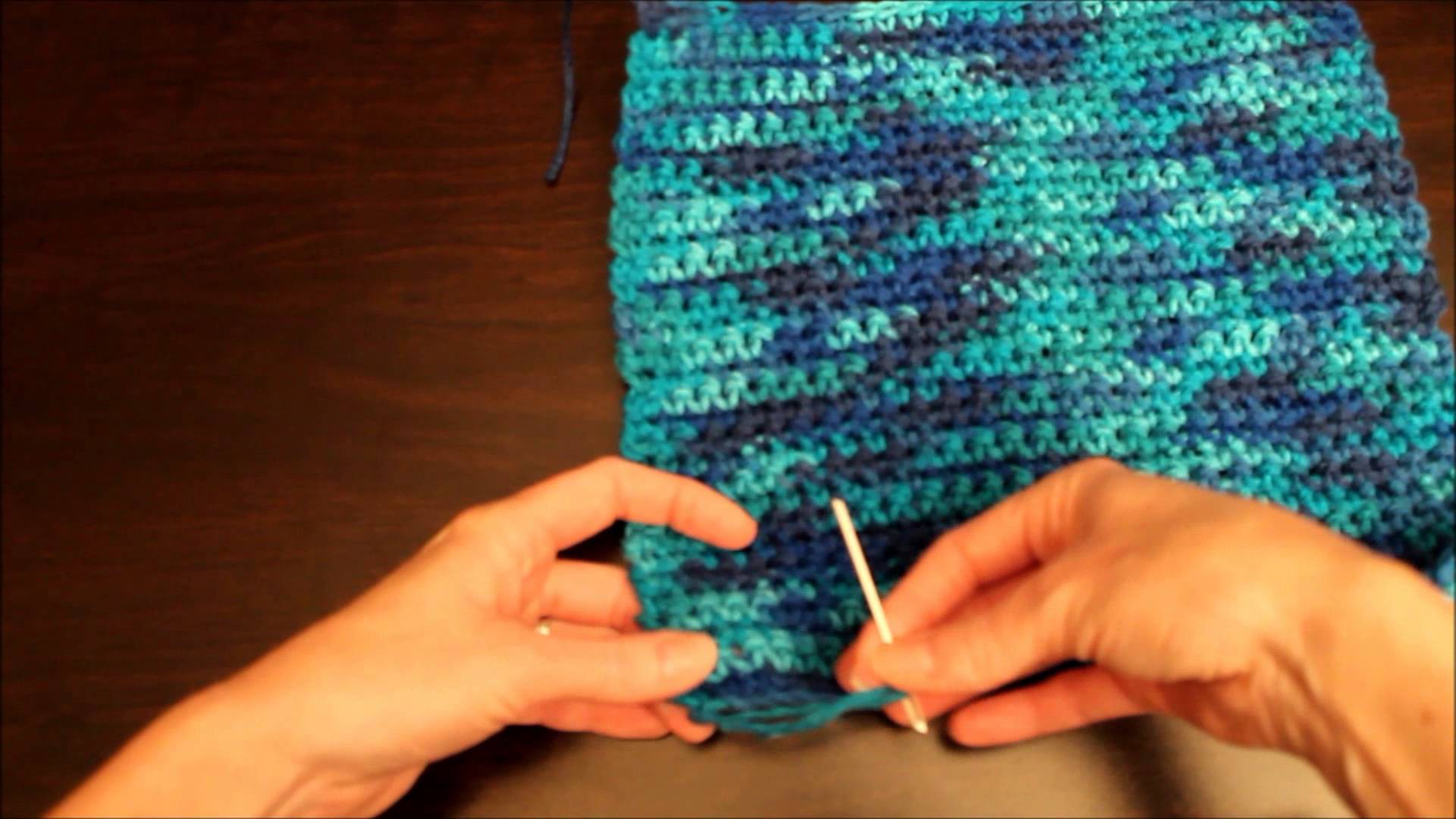 How to Crochet Step 4 How to Tie Off and Weave in Ends