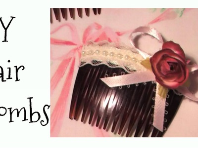 How to: DIY SHABBY CHIC Style Hair Clips, Combs, Hair Accessories, Gift Ideas