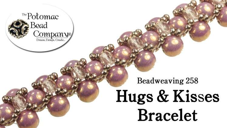 How to Make a Hugs & Kisses Bracelet or Necklace (Beadweaving 258)