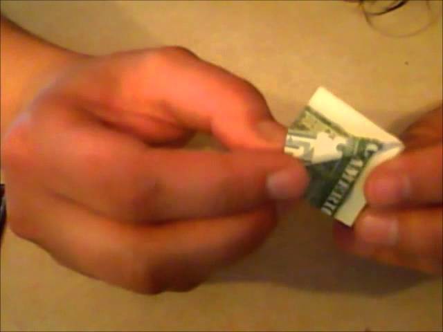 How to Make an Origami (Moneygami) Crane with a One Dollar Bill