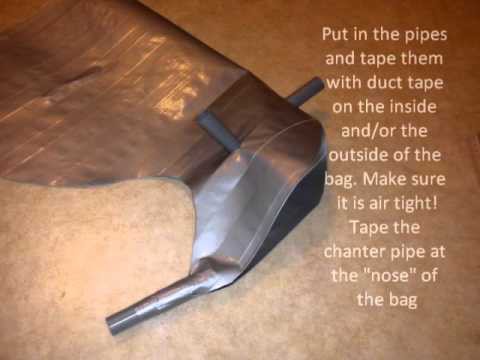 How to make bagpipes out of Duct tape : DIY Step by step instructions