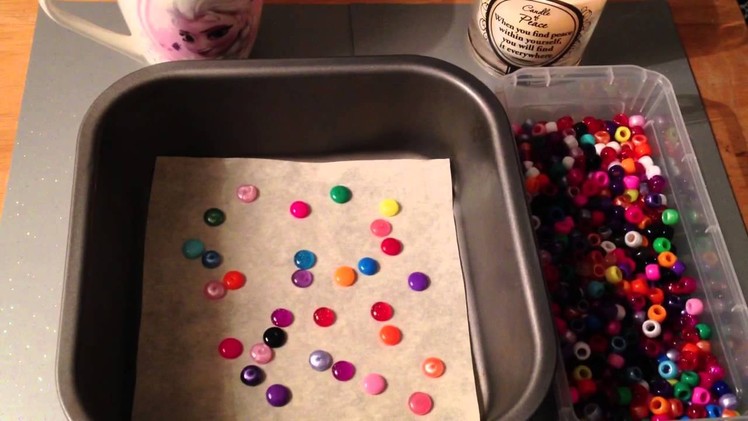 How to melt pony beads into little enamel dots