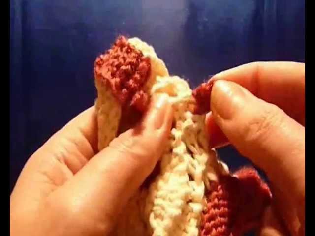 Как связать пинетки-сапожки спицами - 34. How to knit baby booties shoes - 34