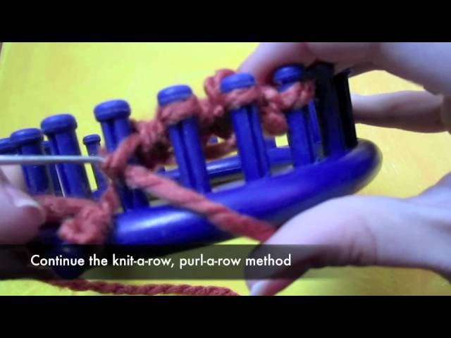 Knitting A Baby Headband On A Loom