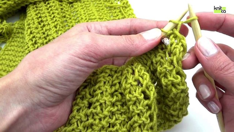 Knitting how to - Yarn over bind off