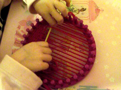 Loom knitting krosno dziewiarskie tkanie