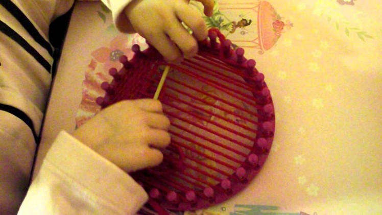 Loom knitting krosno dziewiarskie tkanie