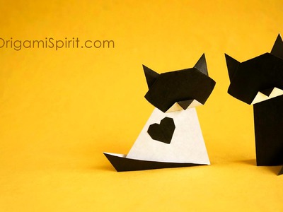 Origami Cat :: Gato :: Tradicional and Variation