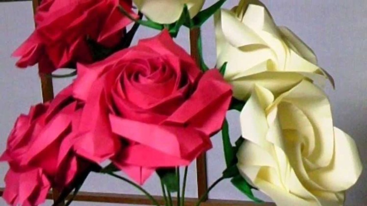 ORIGAMI Flowers Rose Picture