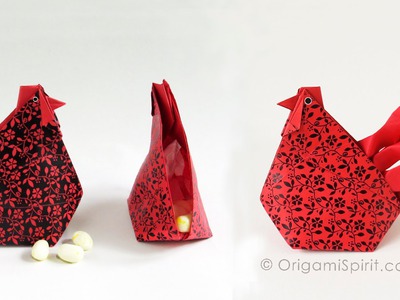 Origami Hen-Box :: Gallina UPDATED VERSION