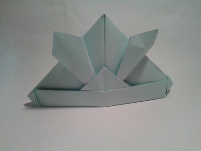 Origami - How to make an easy origami samurai hat (origami instruictions)
