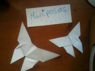 Origami: Mariposa de papel - como hacer una mariposa de origami