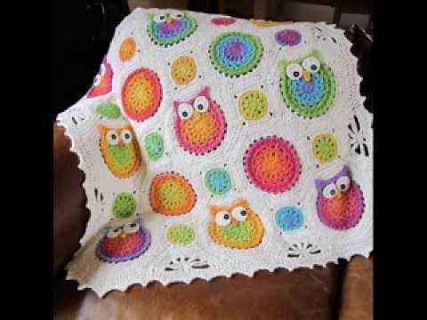 Owl Obsession Blanket Crochet Pattern Presentation