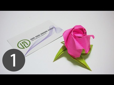 Part1.3 : How to fold Origami Rose of Janessa 摺紙玫瑰花教學 ( Kade Chan )