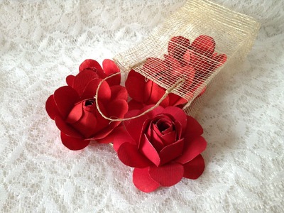 Quick DIY Idea: How to Make Easy Paper Roses Full Tutorial ดอกกุหลาบกระดาษ