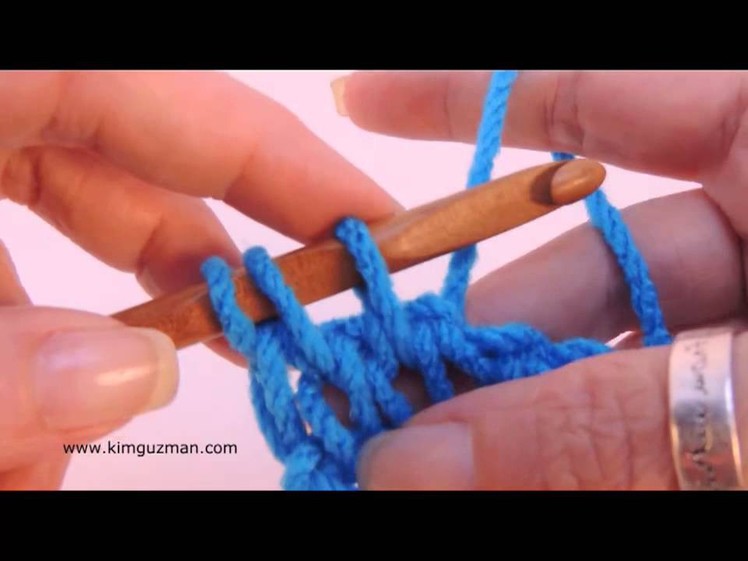 Tunisian Crochet: Knit Stitch (Left Handed)