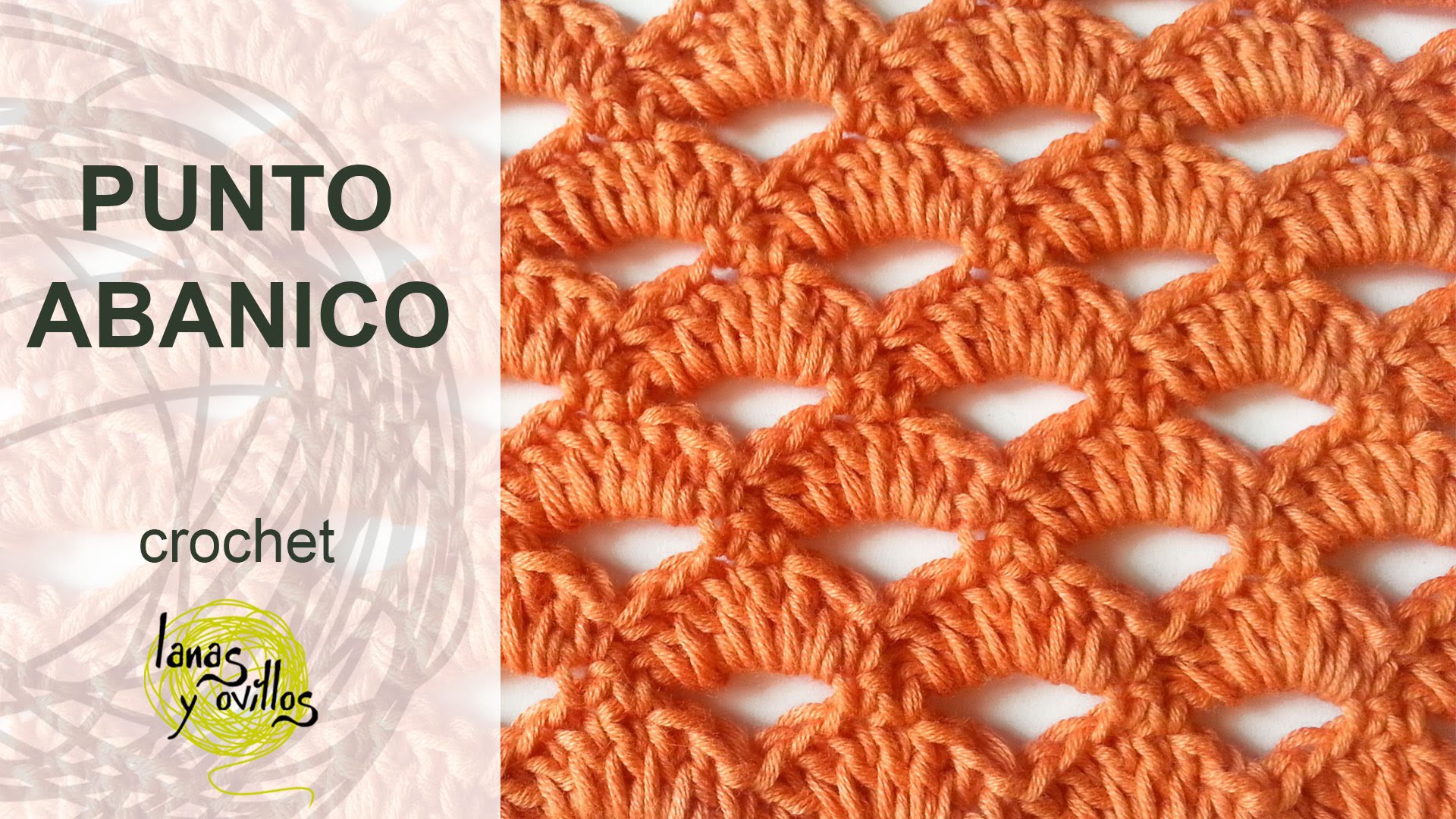 Tutorial Punto Abanico Crochet o Ganchillo