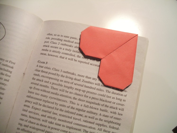 Valentine's Origami Bookmark (Heart)