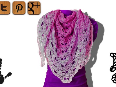 Virus shawl lefty crochet tutorial part 5 - © Woolpedia