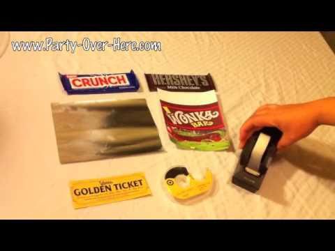 Wonka Bar and Willy Wonka Golden Ticket, Wrapping Instructions