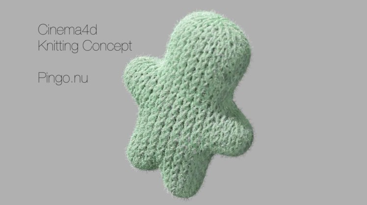 3D knitting concept in cinema4d