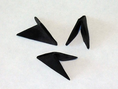 3D origami Paint paper for origami pieces (black paper)
