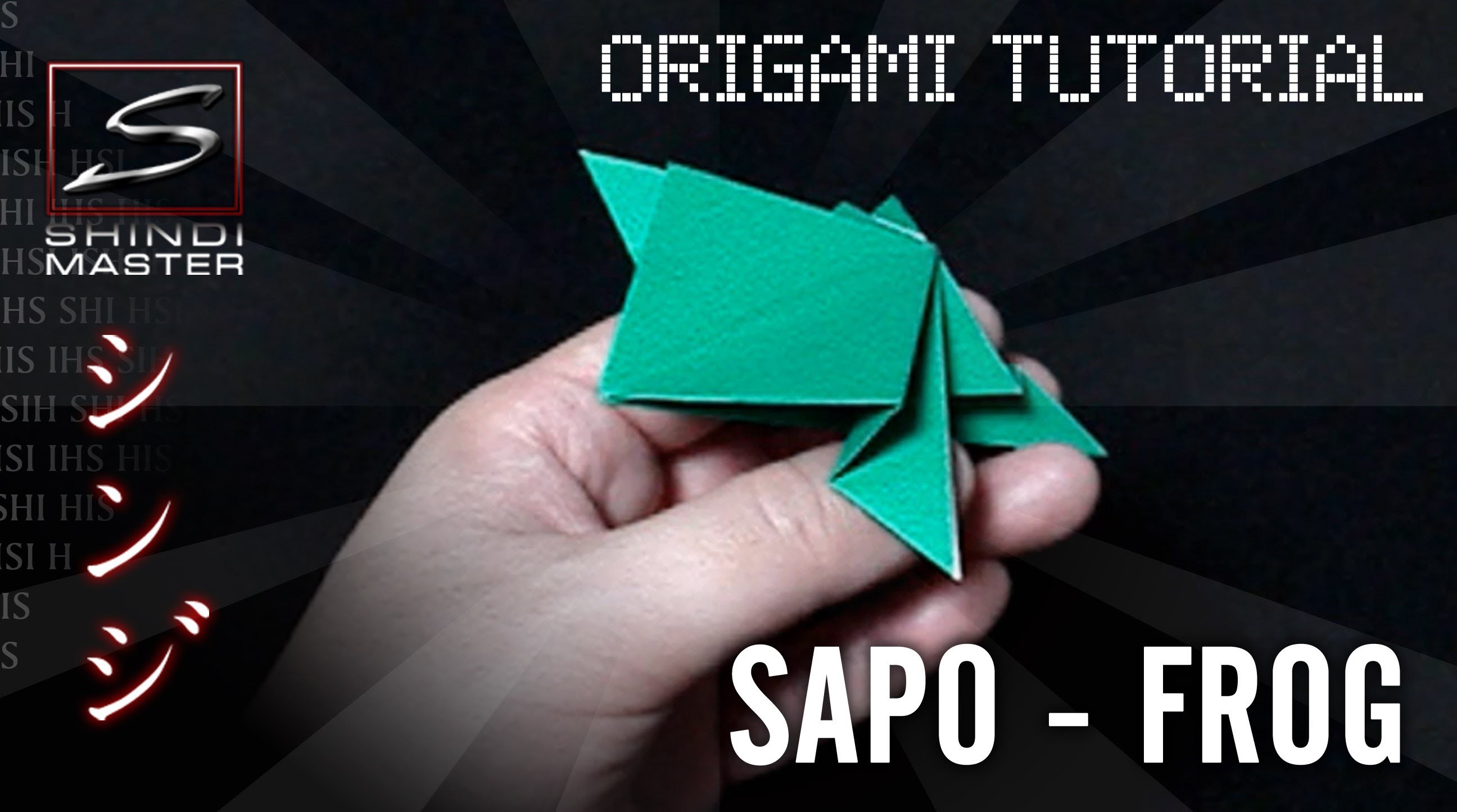 Aprenda fazer um Sapo em Origami - Frog Origami Tutorial - SHINDIMASTER