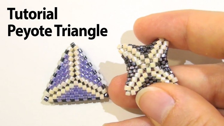 BeadsFriends: Basic Peyote Tutorial - How to make a triangle using Peyote Stitch