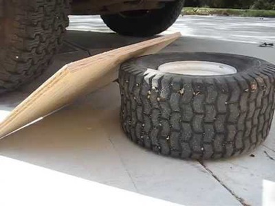 Breaking a tire bead the easy way