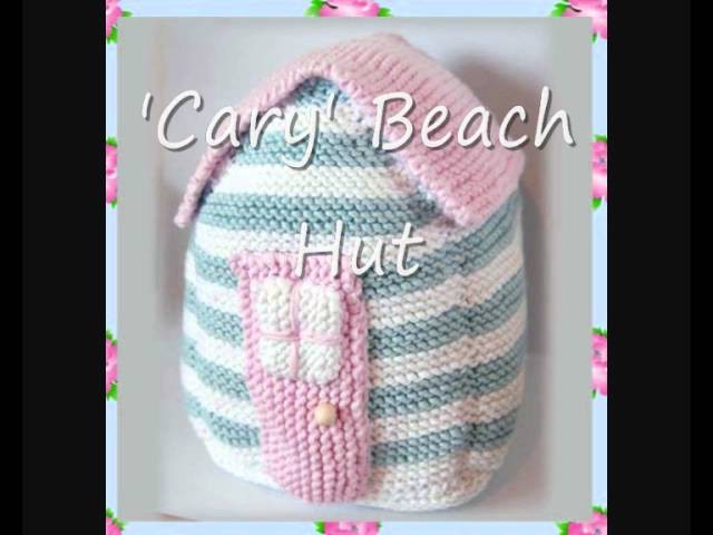 Cary Beach Hut Folk Art Country Cottage Door Stop or Soft Squishy Toy Aran Knitting Pattern