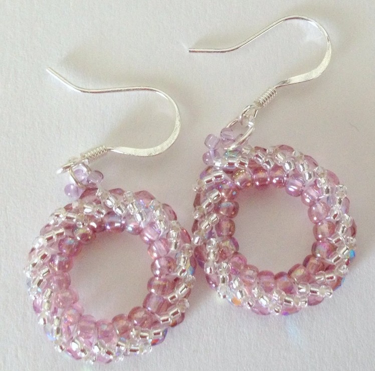 Circular Herringbone Earrings-Beginner Tutorial