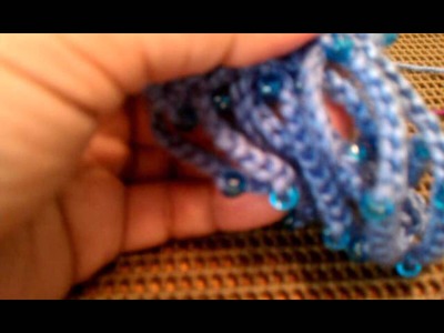 Crochet bracelet tutorial~Beaded Ribcage part 2