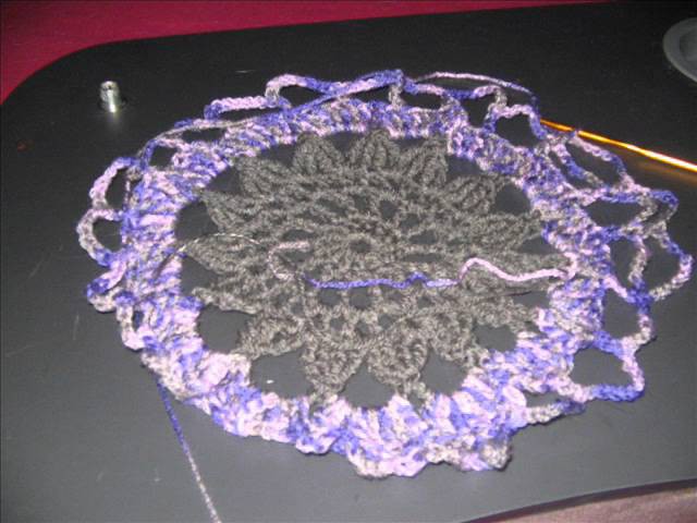 Crochet:circle wrap dress.ronde wikkel jurk