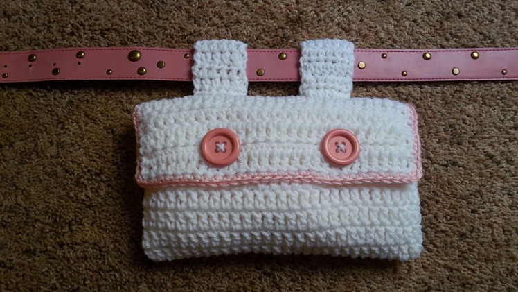 #Crochet Easy Fannie Pack for Belt #TUTORIAL