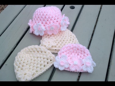 Crochet puff stitch baby cap {video response} | Haylees Hats