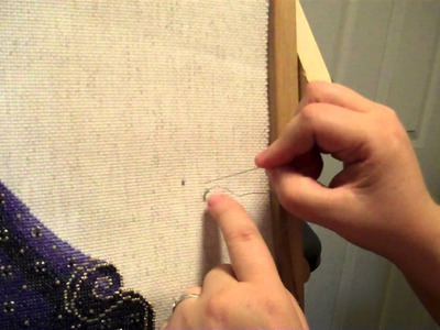 Cross-stitch beading