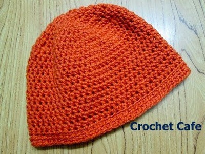 كروشيه قبعة \ طاقية بالمقاس المناسب لأى شخص للأطفال أوالكبار |Crochet Cafe