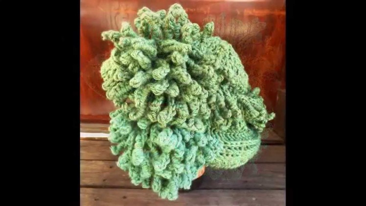 DERBY Unique Womens Crochet Wide Brim Crochet Hat in Sage Green