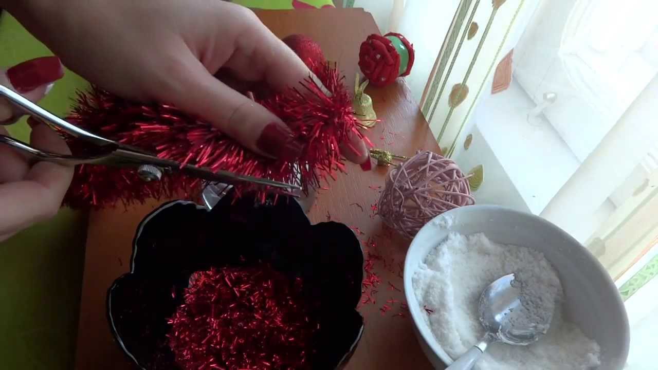 DIY. Christmas Decorations With Glasses
