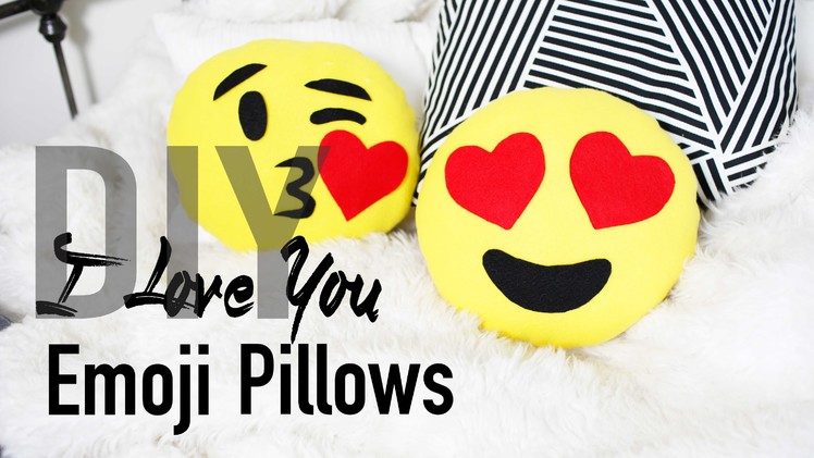 DIY Cute & Easy Heart Emoji Pillows | ANNEORSHINE