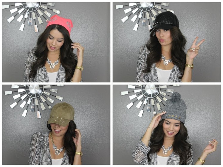 DIY Jeweled Beanies and Hats