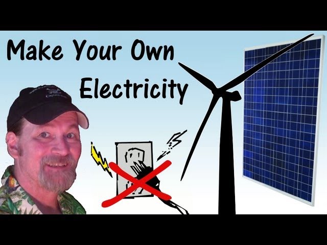 DIY Off Grid Self Sufficient Living Make Your Own Electricity - Pirate Lifestyle TV ™ Quickie 032